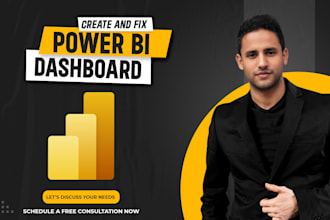 create power bi dashboards, reports and data visualizations