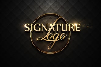 do stunning signature and business logo design