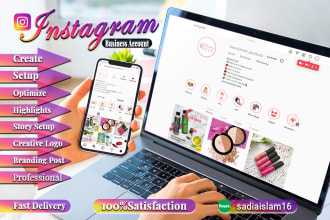 create and optimize instagram business page and grow