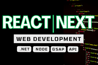 build custom website as full stack web developer, front end, backend developer