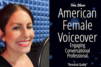 record an american female voice over