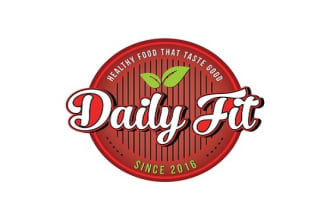 design daily fit healthy meals logo in 1 day
