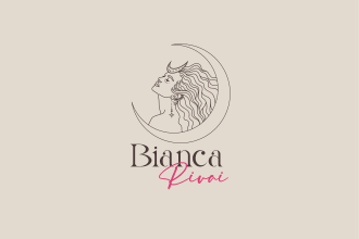 unique hand drawn feminine logo design