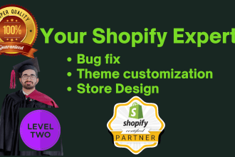 design, edit, update and fix your dropshipping shopify store