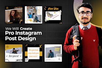 design your instagram post template and carousels