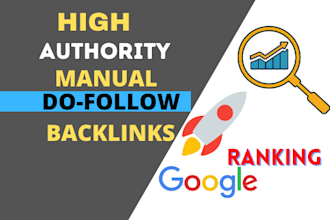 build dofollow  backlinks da 50 plus