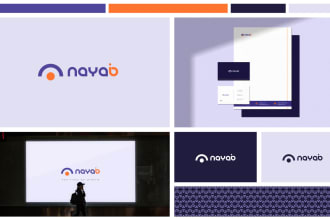 design corporate trendy brand logo and full brand identity
