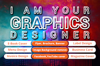 be your professional top rated graphic designer
