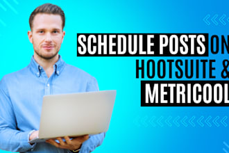 schedule your post via hootsuite and metricool
