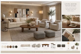 design your interiors with the mood boards and shopping list