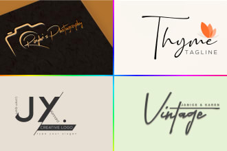 design signature photography and watermark logo