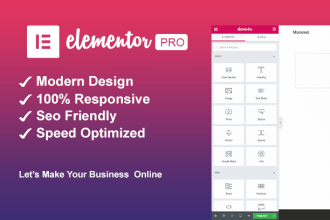 create a stunning, responsive wordpress website with elementor pro