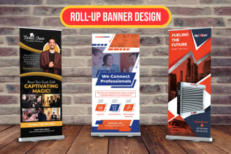 design roll up banner or x stand, retractable banner