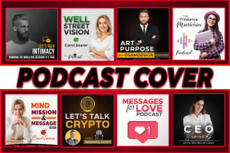 design a professional podcast cover art