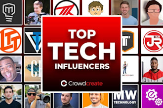 research best tech, gaming, beauty, skin care,and health influencer