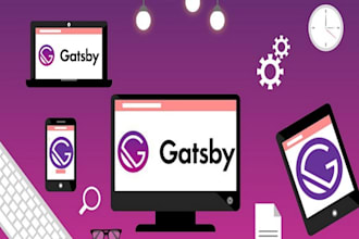 develop react js, next js, and gatsby js web app