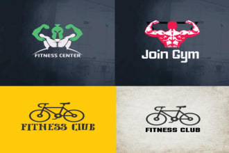 design 2 professional, gym fitness and sports logo
