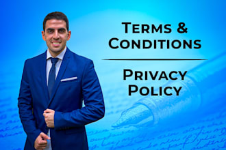 expertly write your terms and conditions or privacy policy