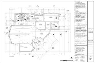 design and draw floor plan drawings in autocad