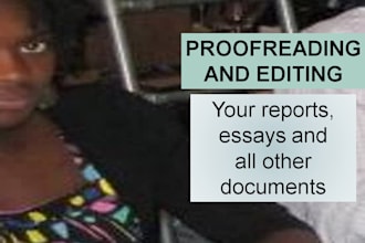 proofread and edit your reports, essays and documents
