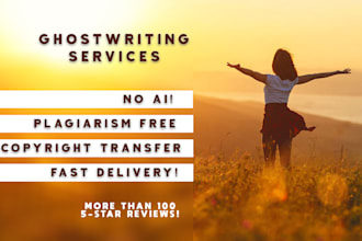 write or ghostwrite your self help and wellness ebook