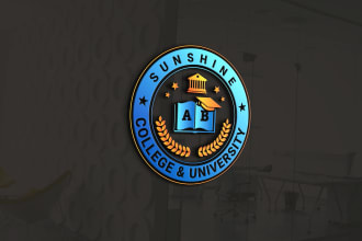 design an educational logo for university school and college