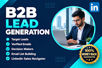 b2b lead generation, linkedin leads and verified email list building