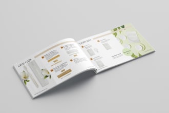 design a professional product catalog or booklet