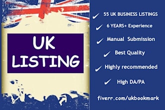 do 50 UK local citation manually