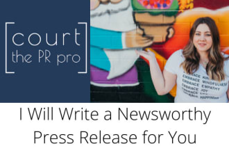 write a newsworthy press release