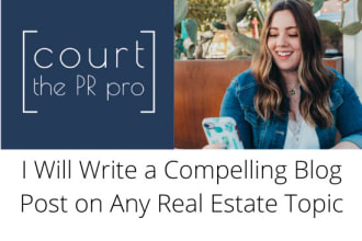 write an SEO optimized real estate blog for you