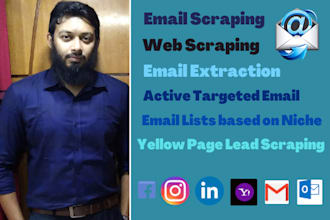 do any web scraping and email extraction