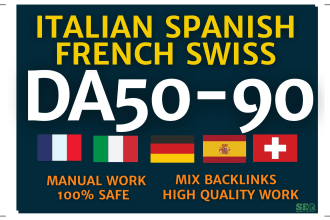 high authority backlinks usa, italian,spanish,french, swiss,uk websites