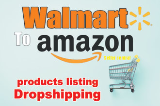 do walmart to amazon dropshipping listings