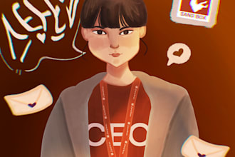 draw custom digital illustration