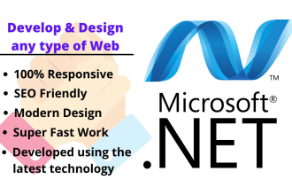 develop asp dot net mvc and asp dot net core web application