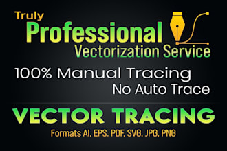 vector tracing your image, logo or convert to vector