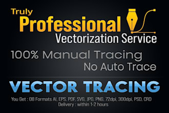 vector tracing your image, logo or convert to vector
