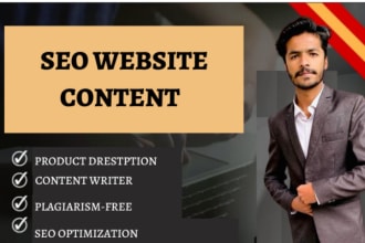 be your SEO website content writer or copywriter