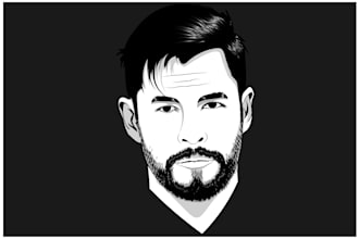 design black and white vector art