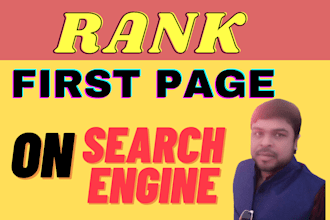 rank your website on the first page of search engines
