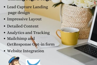 lead capture page squeeze page lead magnet mailchimp getresponse landing page