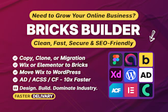 copy, clone or migrate wix or elementor sites to fast wordpress bricks builder