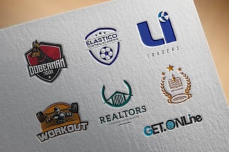 create professional minimalist,brand business,sports logo
