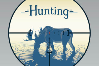 create a gorgeous outdoor hunting logo design