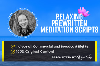 provide my original meditation scripts for commercial use