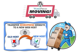 migrate your wordpress website to another domain or hosting