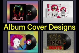 design fascinating and unique mixtape cover, album covers