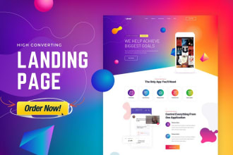 design responsive wordpress landing page elementor or elementor pro landing page