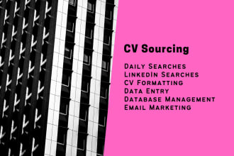 source cvs from linkedin and job boards
